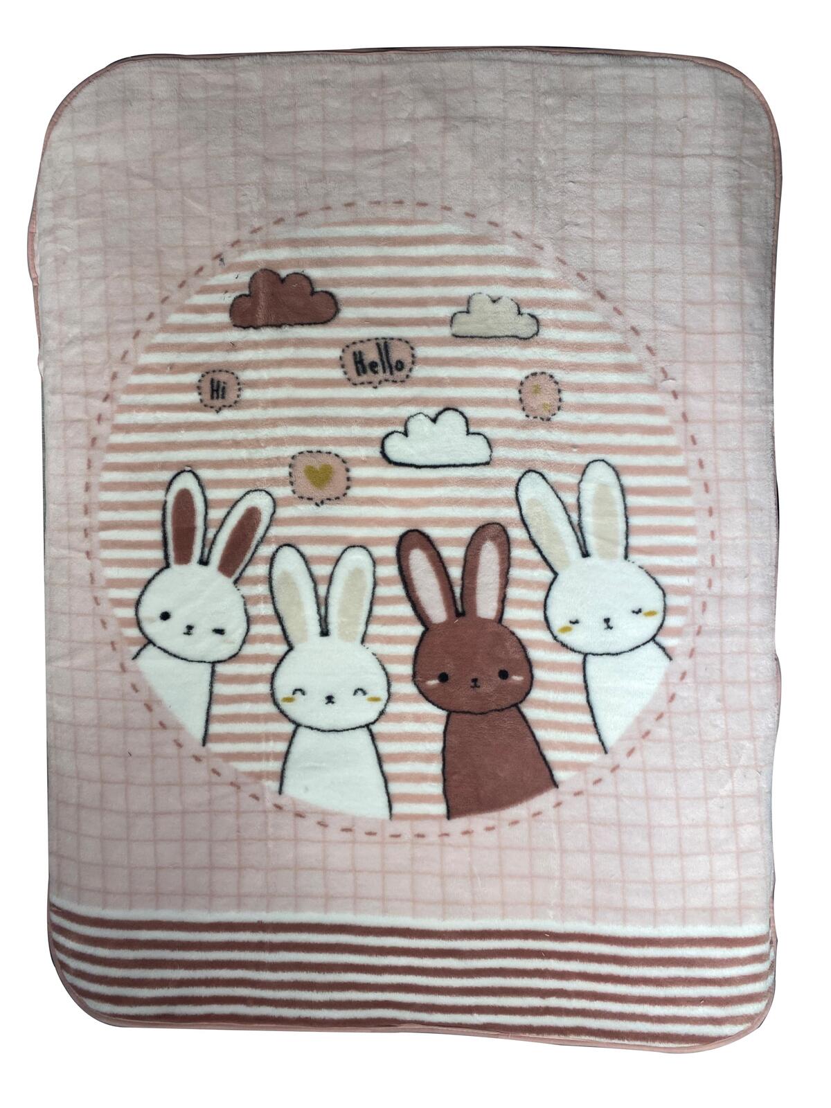 Özdilek Nt Bebek Battaniyeli Rf. Hello Rabbit Pembe