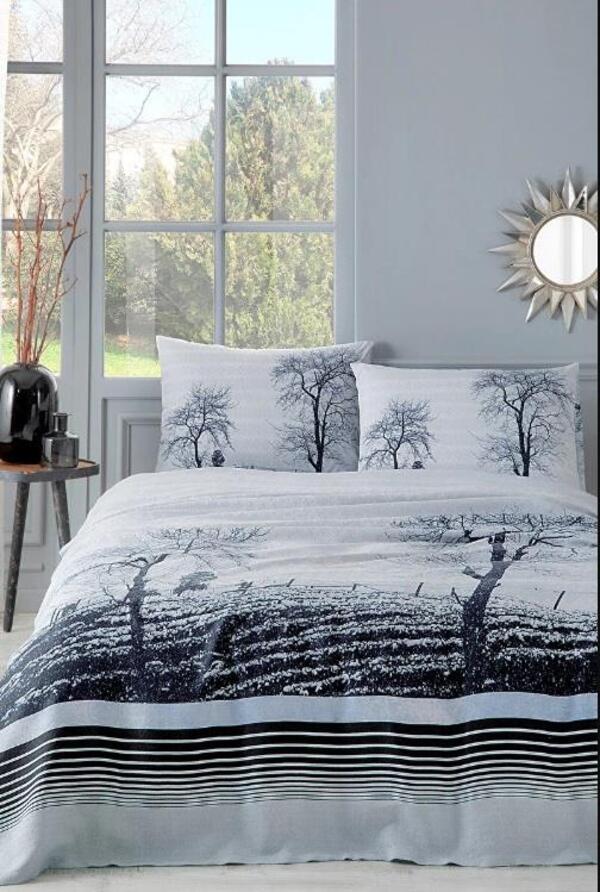 Özdilek Pike Takımı Tek Kişilik Ranforce Wood Mor