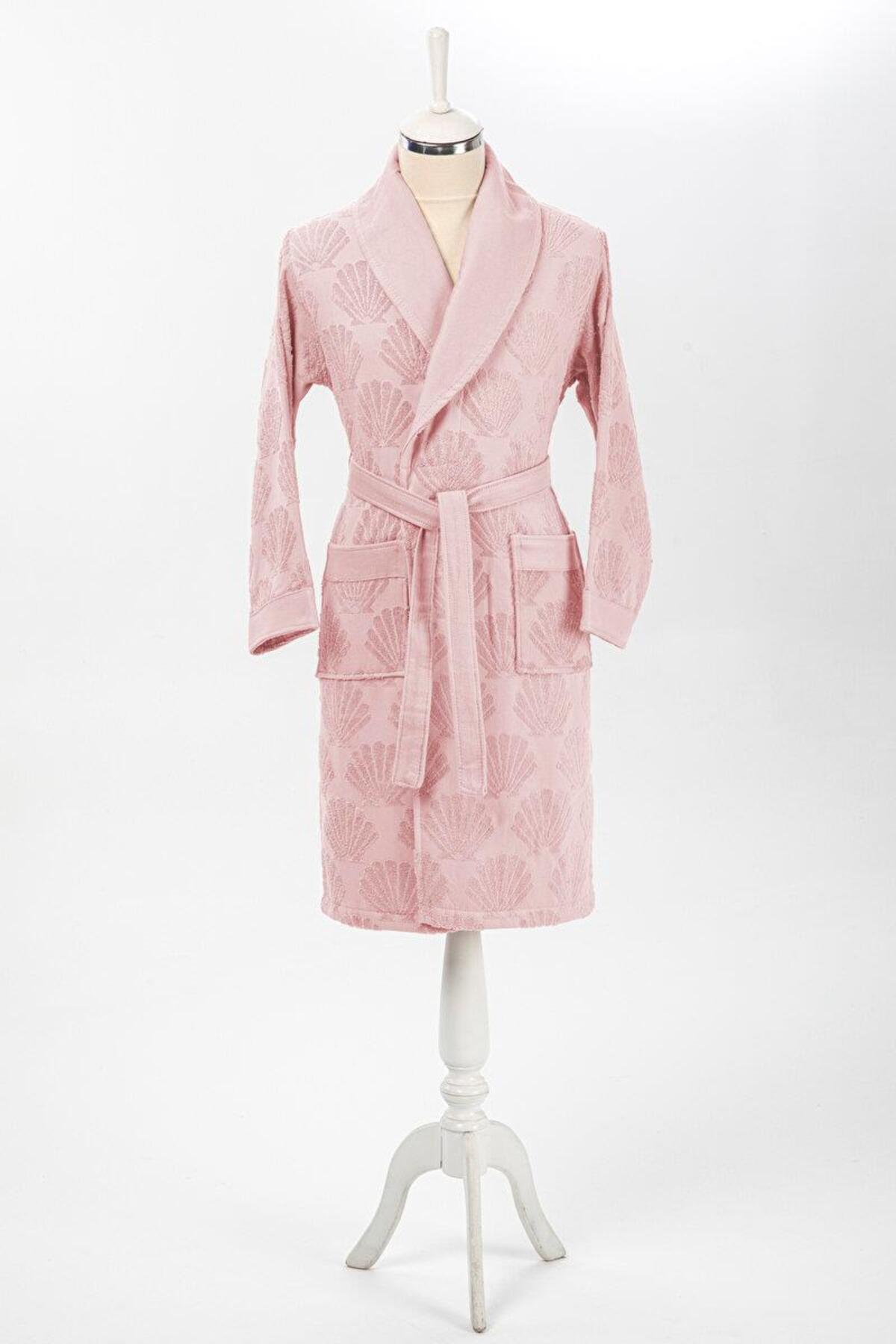 Özdilek Bornoz Şalyaka Shell Line L-XL Pembe (Dy)