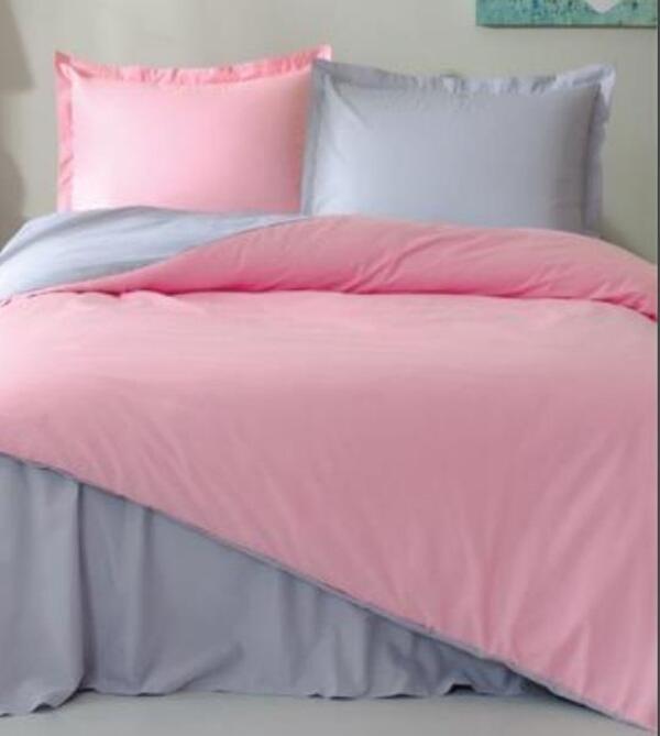 Özdilek Uyku Seti Çift Kişilik Ranforce Colormıx Pembe-Gri