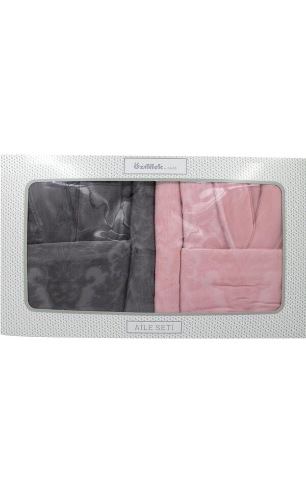 Özdilek Aile Seti Curve Pembe-Antrasit