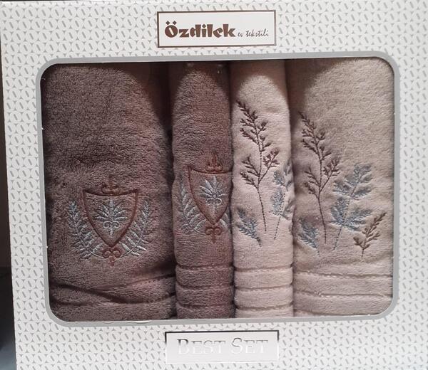 Özdilek Best Set Soft Leaf Bej-Kahve