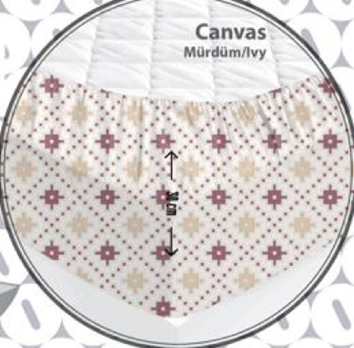 Özdilek Çarşaf Tek Kişilik Fitted Canvas Mürdüm (Dy)