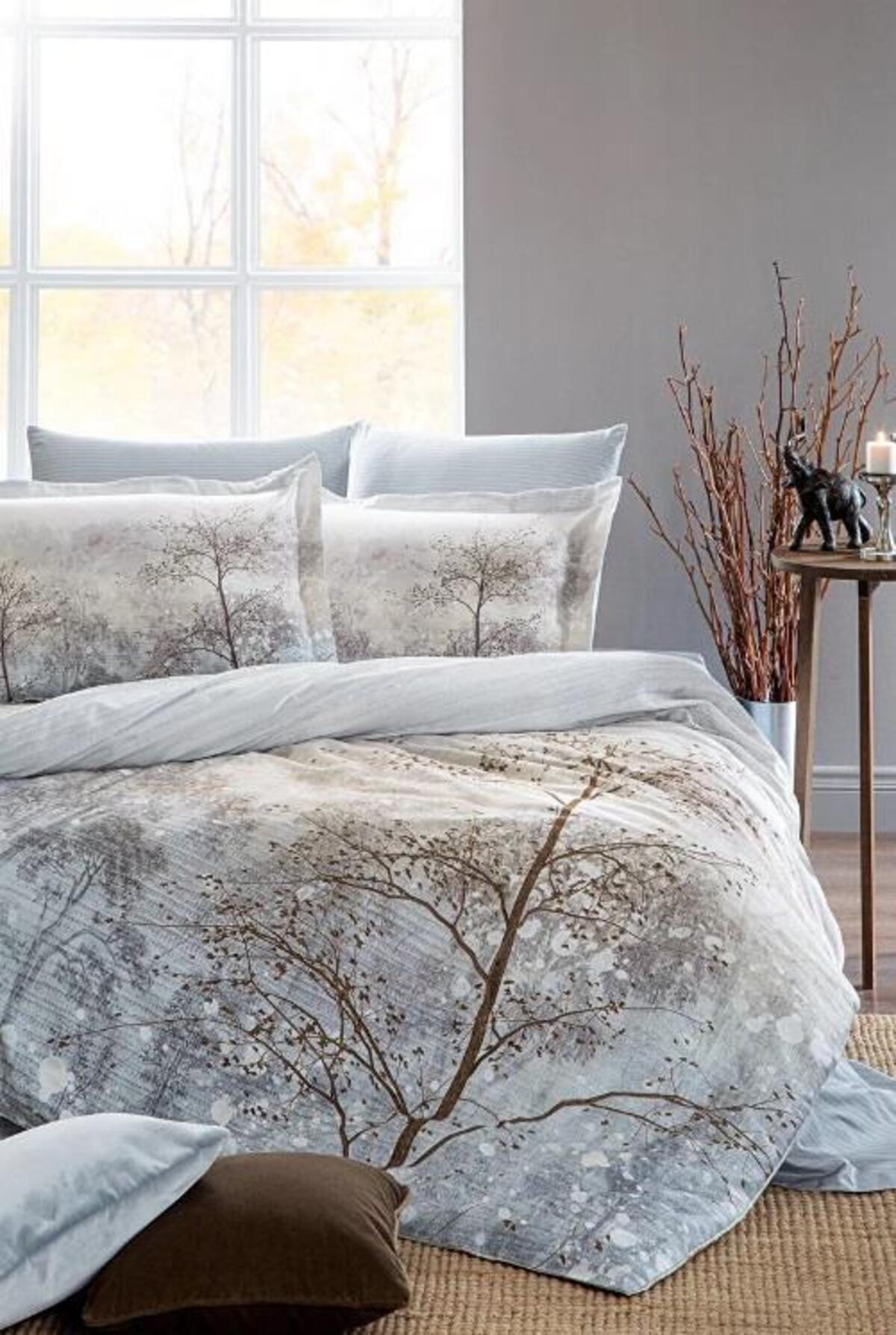 Özdilek Nevresim Takımı Tek Kişilik Ranforce Fitted Inverno Bej