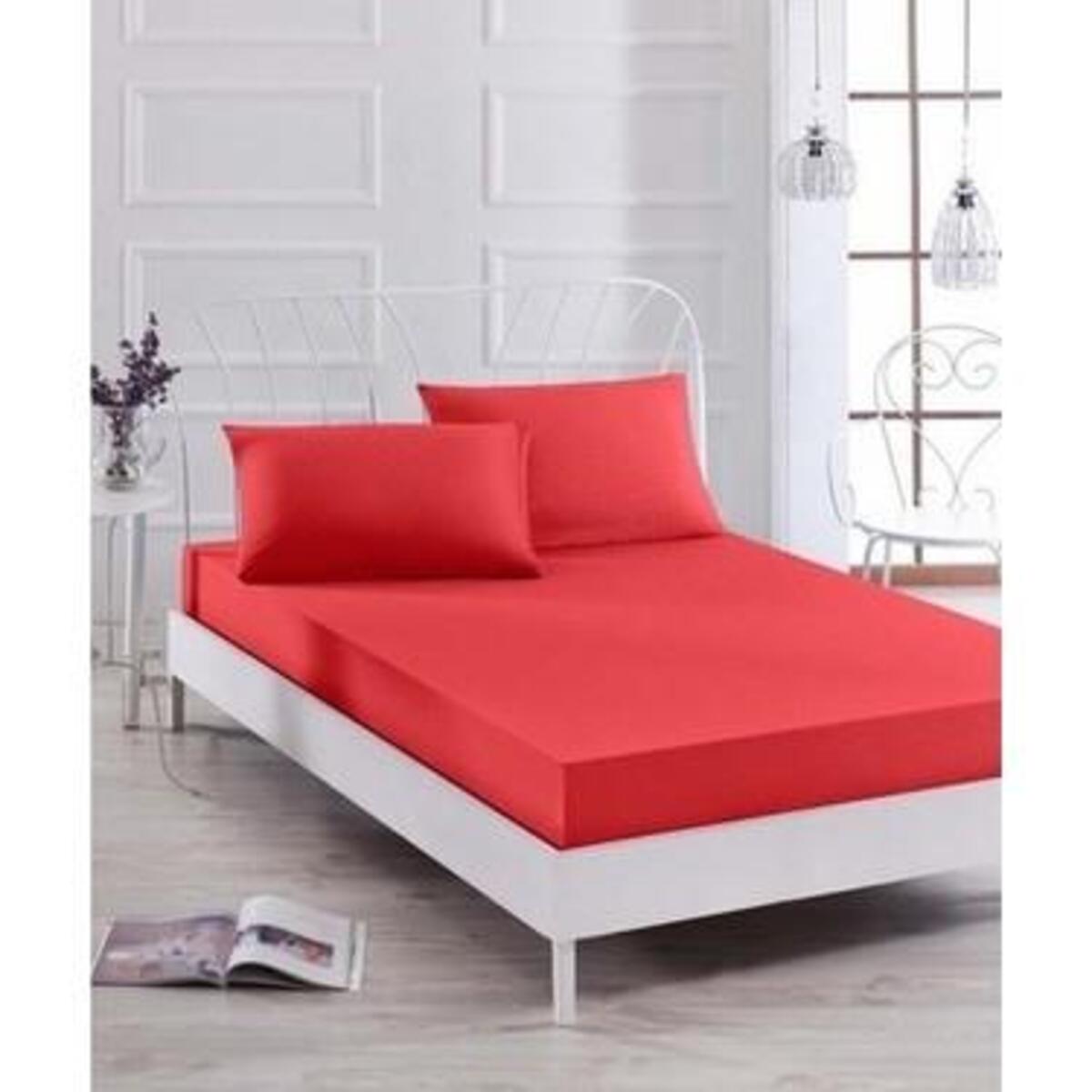 Özdilek Çarşaf Tek Kişilik Fitted Colormix Kırmızı (Dy)