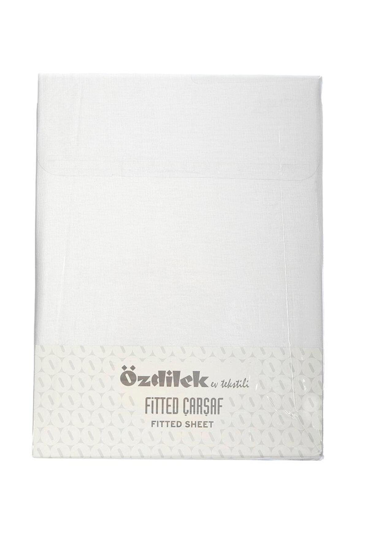 Özdilek Çarşaf Tek Kişilik Fitted 120*200 Trendy Beyaz