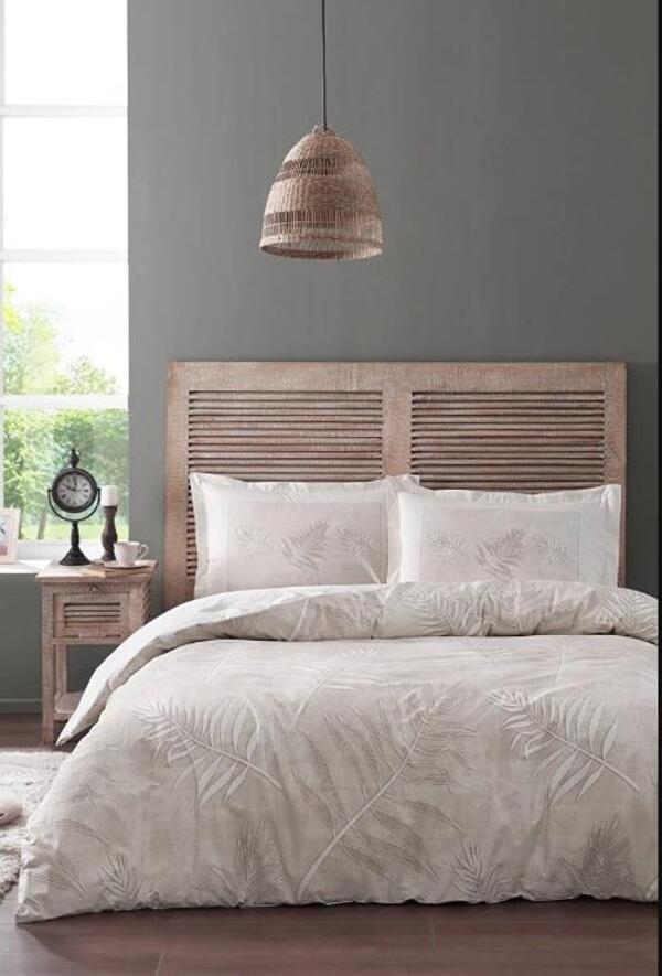 Özdilek Nevresim Takımı Tek Kişilik Ranforce Frunze Kahve