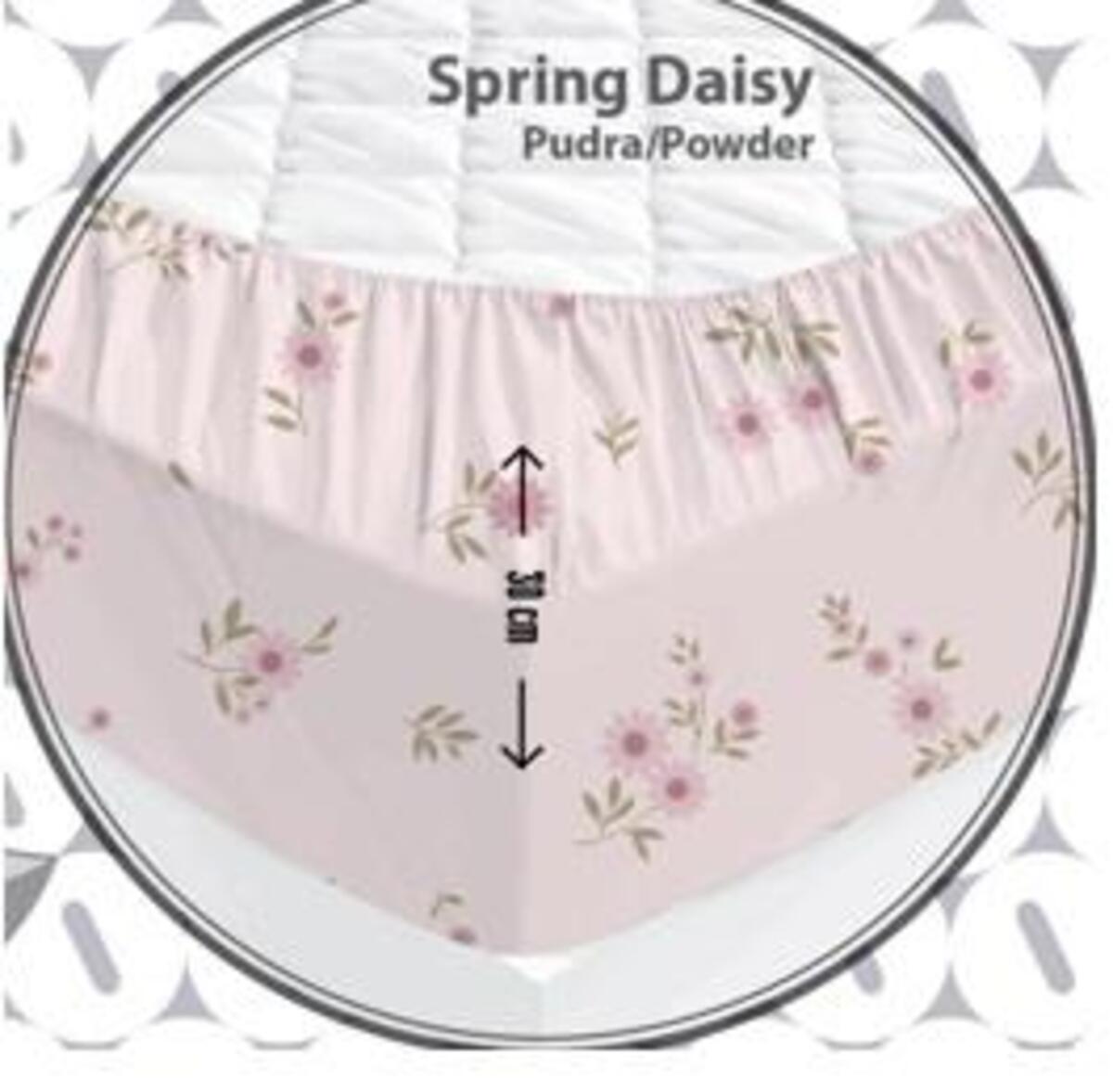 Özdilek Çarşaf Tek Kişilik Fitted Sprıng Daısy Pudra (Dy)