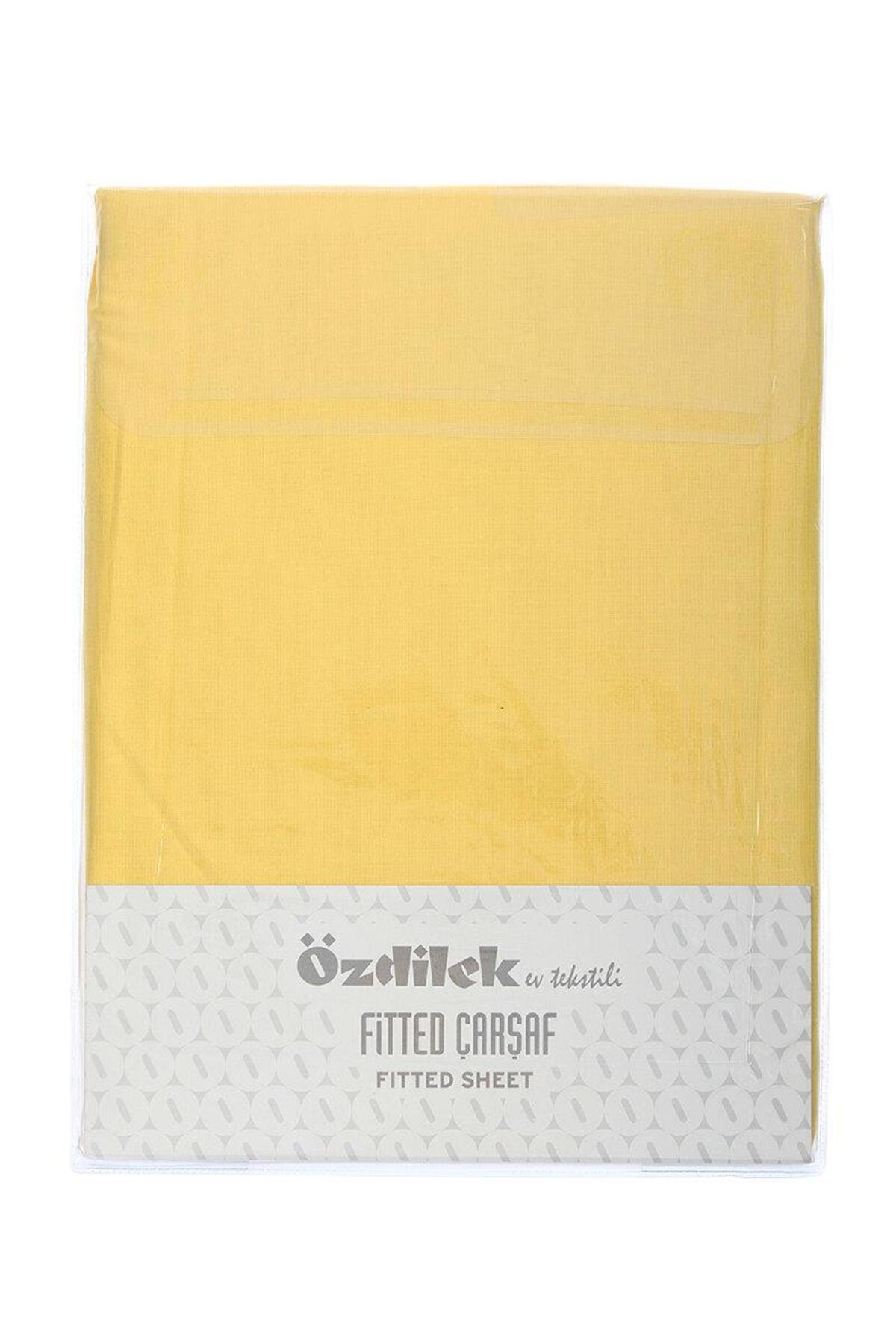Özdilek Çarşaf Tek Kişilik Fitted Sarı (Dy)