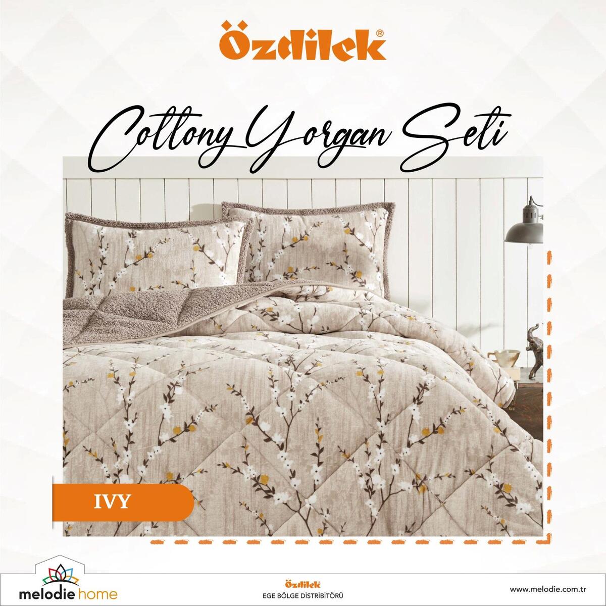 Özdilek Yorgan Seti Çk Cottony Ivy