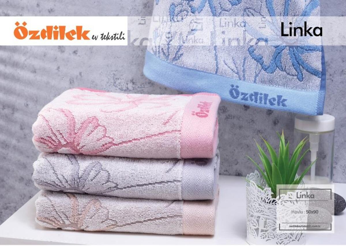 Özdilek Banyo Havlusu 90*150 Lınka  Mavi