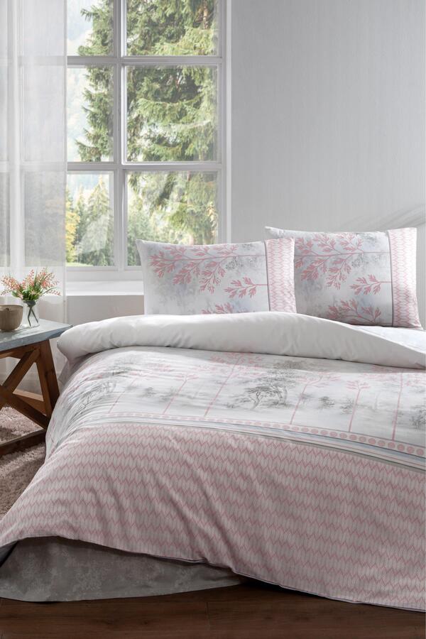 Nev Nevresim Takımı Tek Kişilik Ranforce Natura Pudra