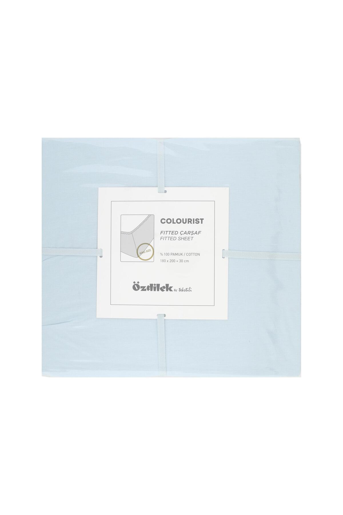 Özdilek Çarşaf Fitted 120*200 Colourıst Aqua