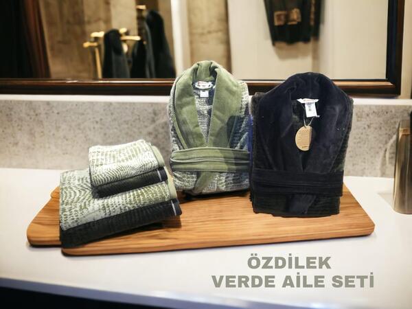 Özdilek Aile Seti Verde Siyah-Krem