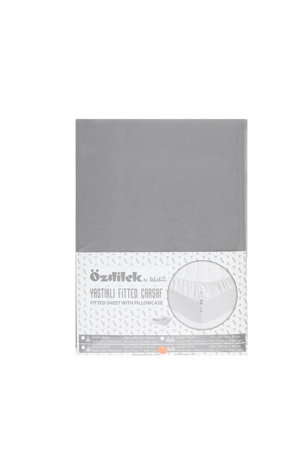 Özdilek Çarşaf Çift Kişilik Fitted 160*200 Colourıst Antrasi