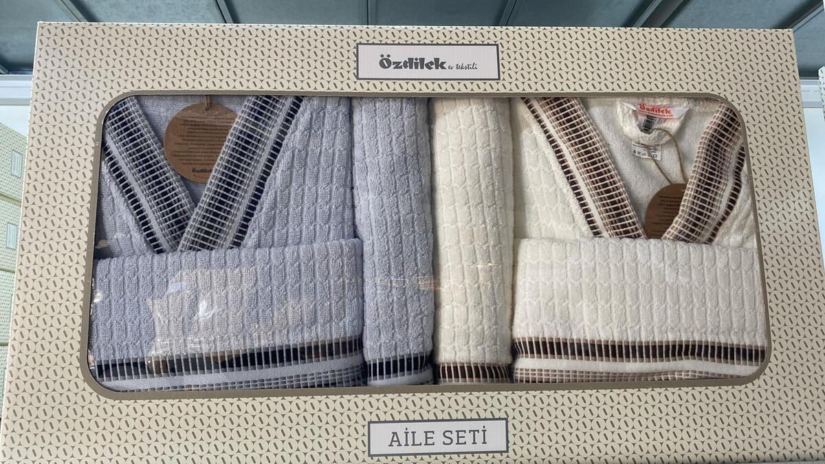 Özdilek Aile Seti Bent Gri-Krem