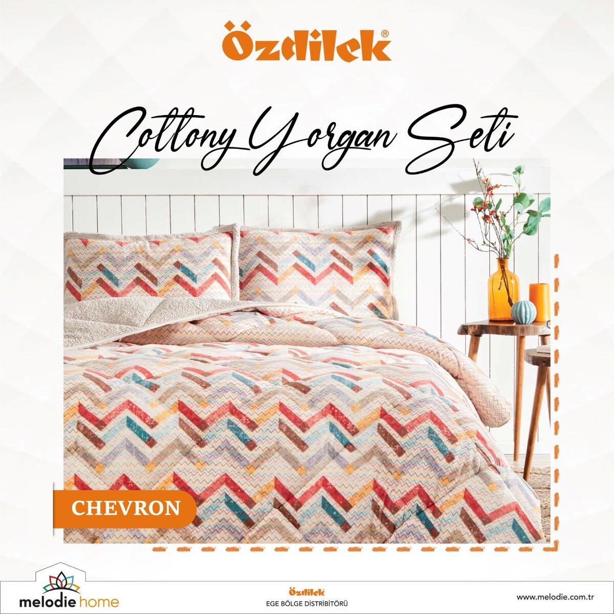 Özdilek Yorgan Seti Çk Cottony Chevron (Dy)