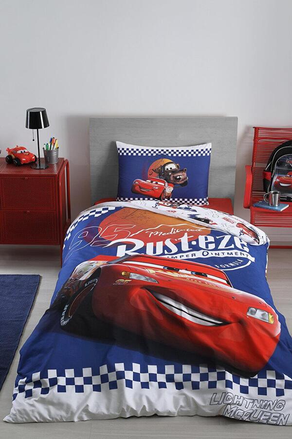 Özdilek Nevresim Takımı Tek Kişilik Lisanslı Cars Cyber Mavi