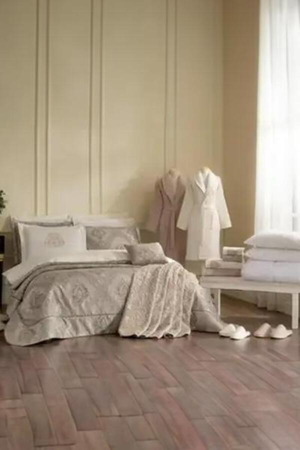 Özdilek Çeyiz Seti Valioso Bej