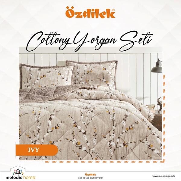 Özdilek Yorgan Seti Tek Kişilik Cottony Ivy