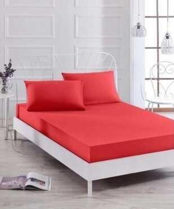 Özdilek Çarşaf Tek Kişilik Fitted Trendy Kırmızı