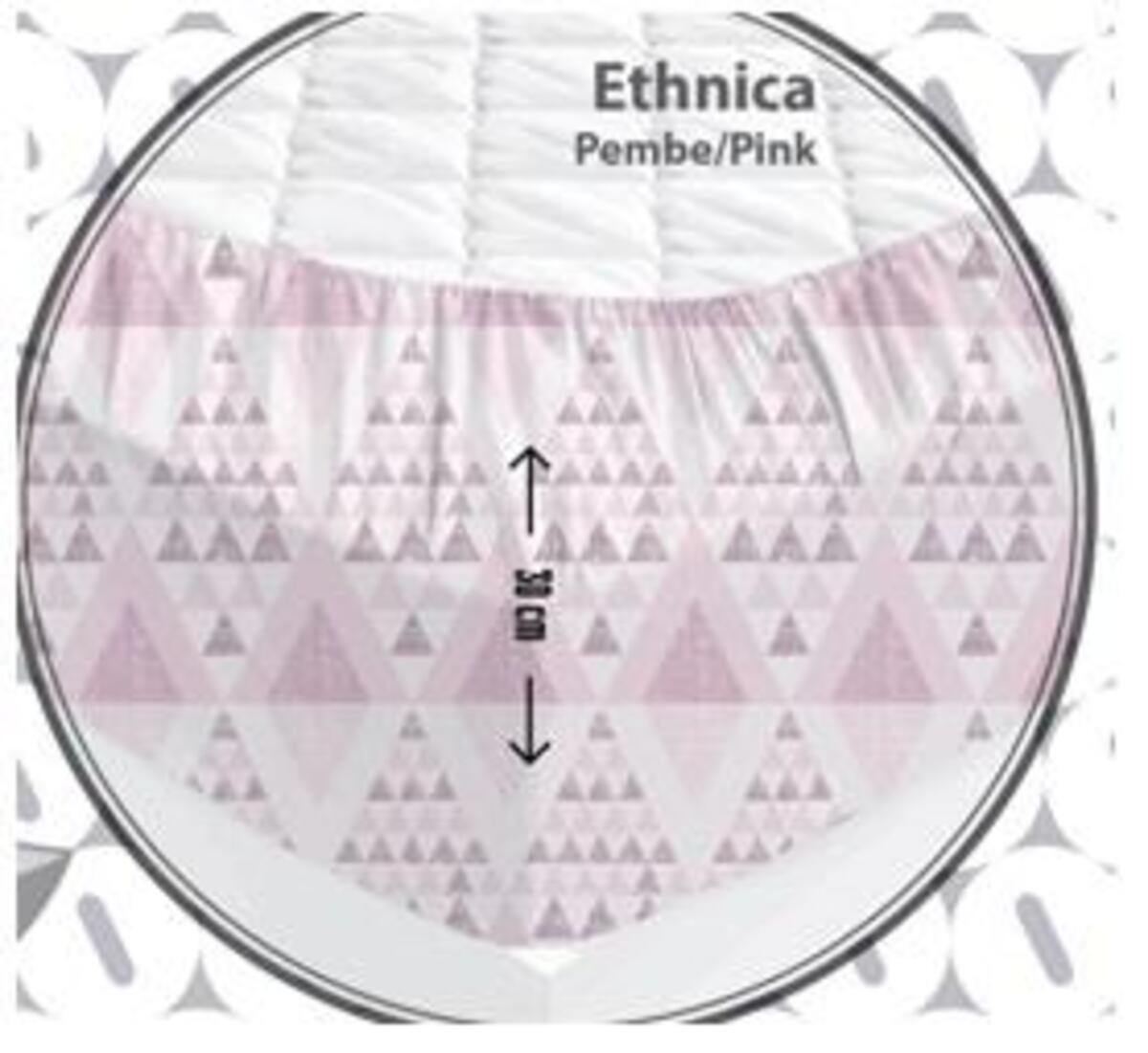Özdilek Çarşaf Tek Kişilik Fitted Ethnica Pembe (Dy)