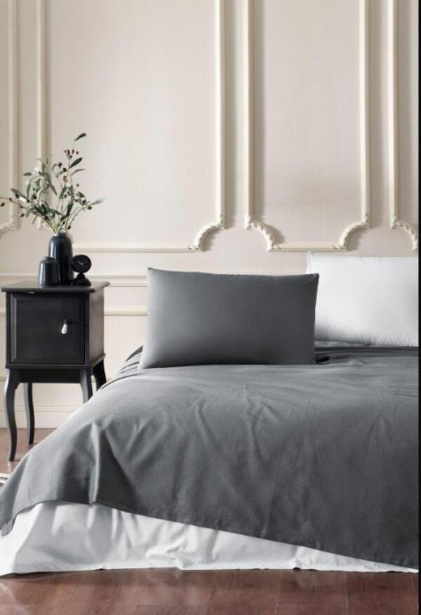 Özdilek Pike Takımı Çift Kişilik Ranforce Colourist Antrasit -Gümüş