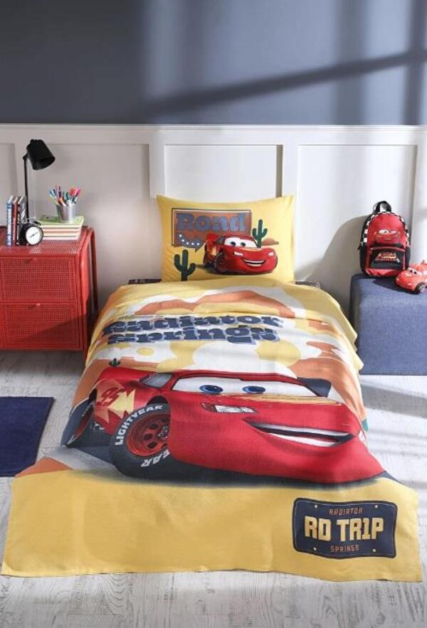 Özdilek Pike Takımı Tek Kişilik Lisanlı Cars Radıator Sarı