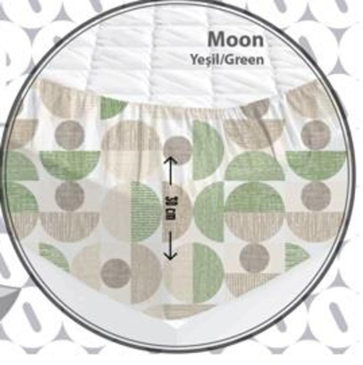 Özdilek Çarşaf Tek Kişilk Fitted Moon Yeşil