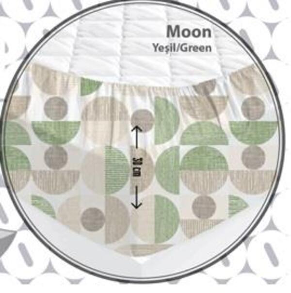 Özdilek Çarşaf Tek Kişilk Fitted Moon Yeşil